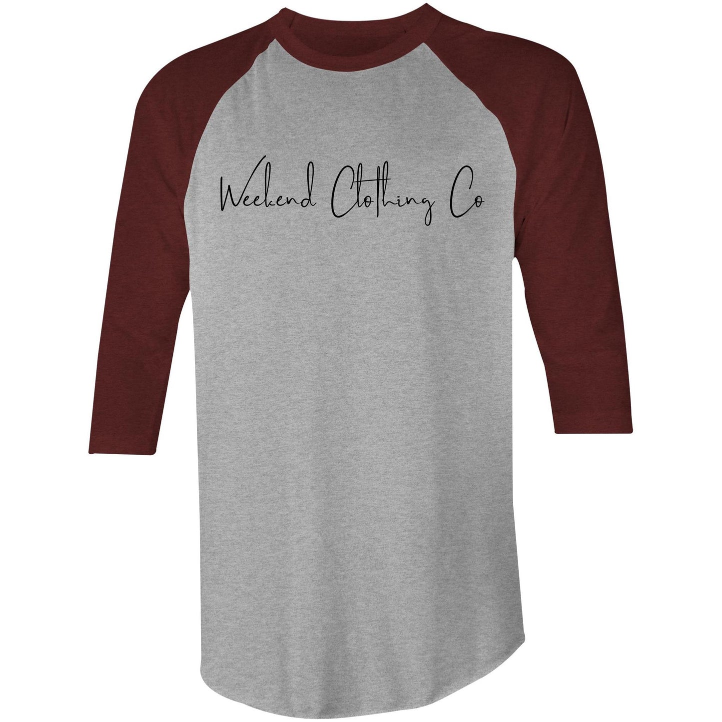 Signature Raglan 3/4 Sleeve T-Shirt - Weekend Clothing Co.